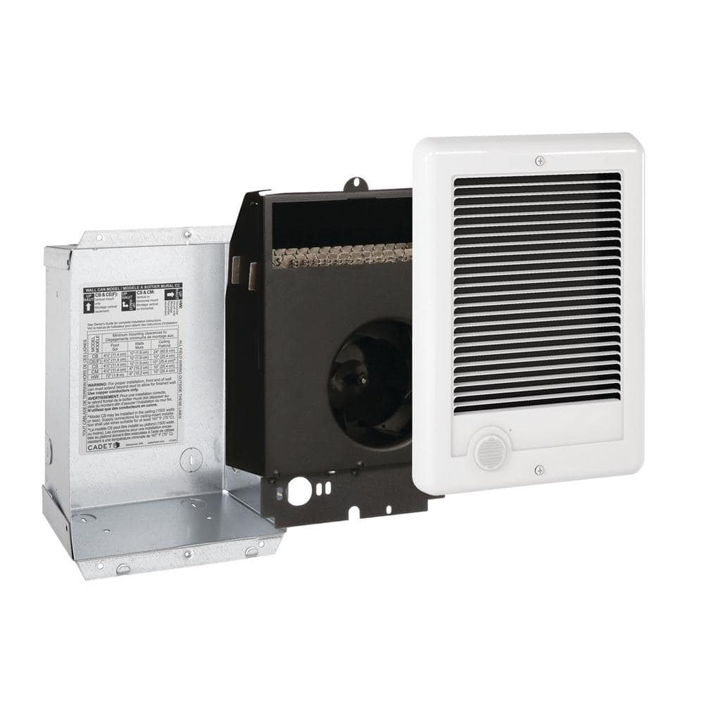 240-volt 750-watt Com-Pak In-wall Fan-forced Electric Heater in White - Hercitys