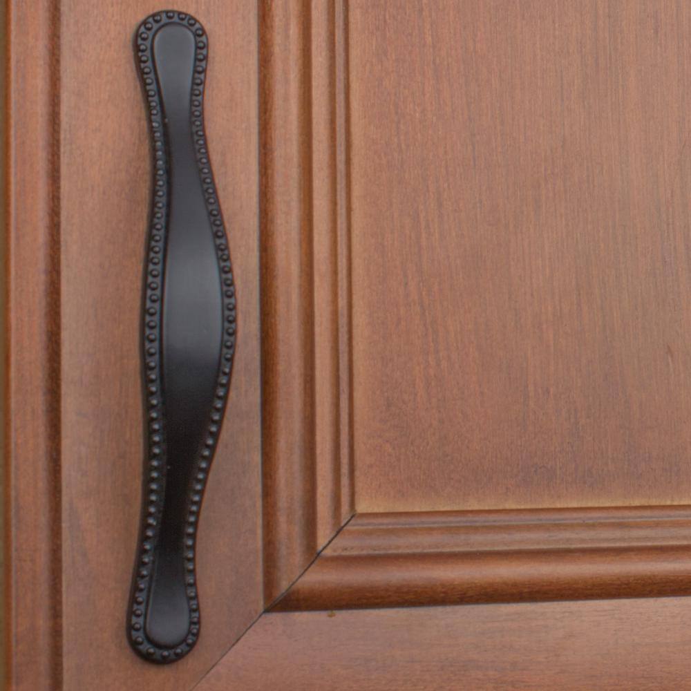 3 in. Center-to-Center Matte Black Beaded Cabinet Pull (10-Pack) - Hercitys