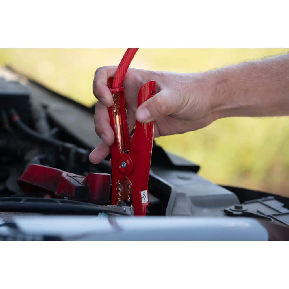 16 ft. 4-Gauge 400 Amp Red Booster Cables - Hercitys