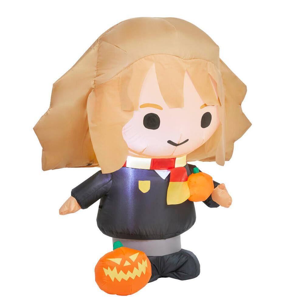 3 ft Hermione Holding Pumpkin Halloween Inflatable - Hercitys