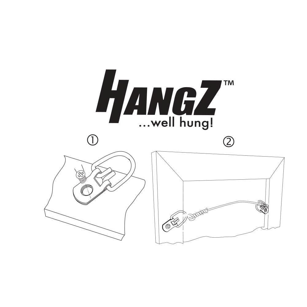 50 lb. 1 Hole D Ring Hanger (50-Pack) - Hercitys