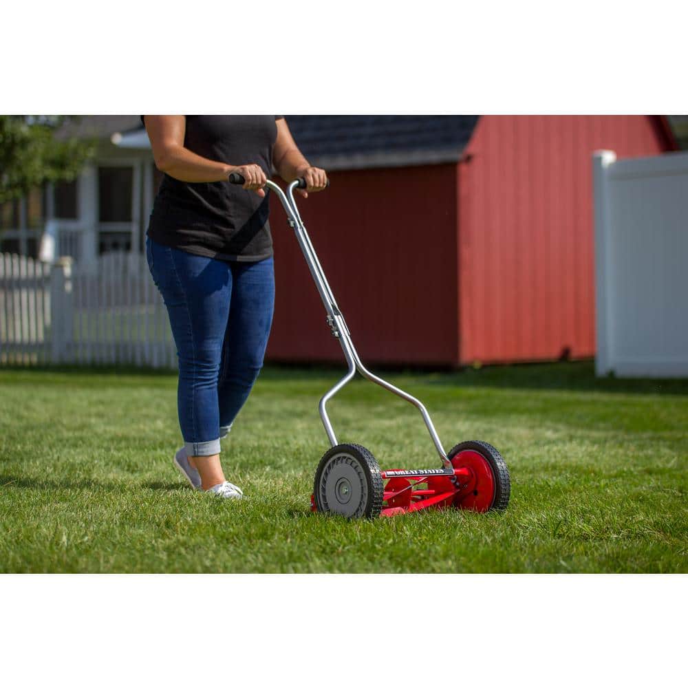 14 in. 5-Blade Manual Walk Behind Reel Lawn Mower - Hercitys