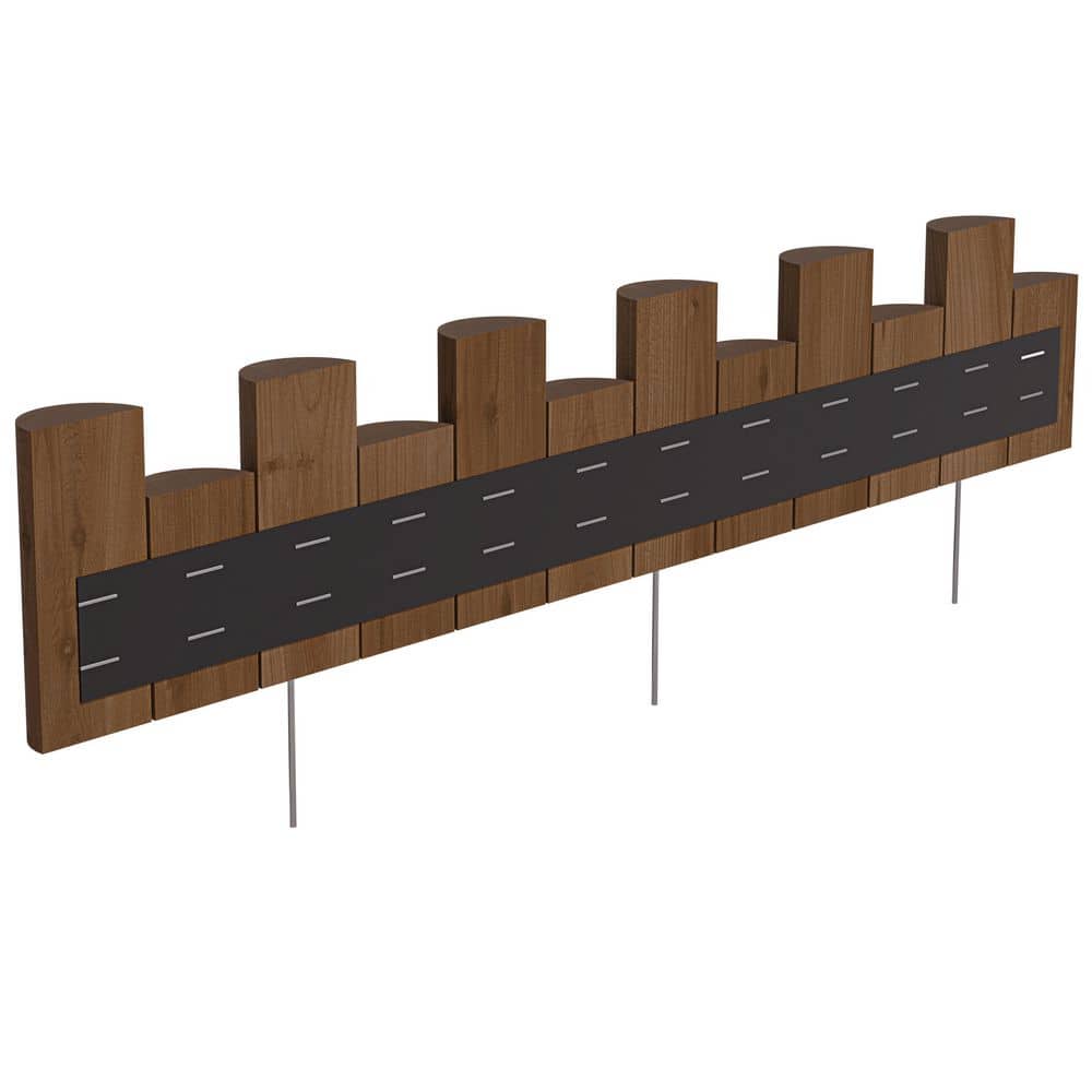 3 ft. Wooden Half-Log Landscape Edging - Hercitys