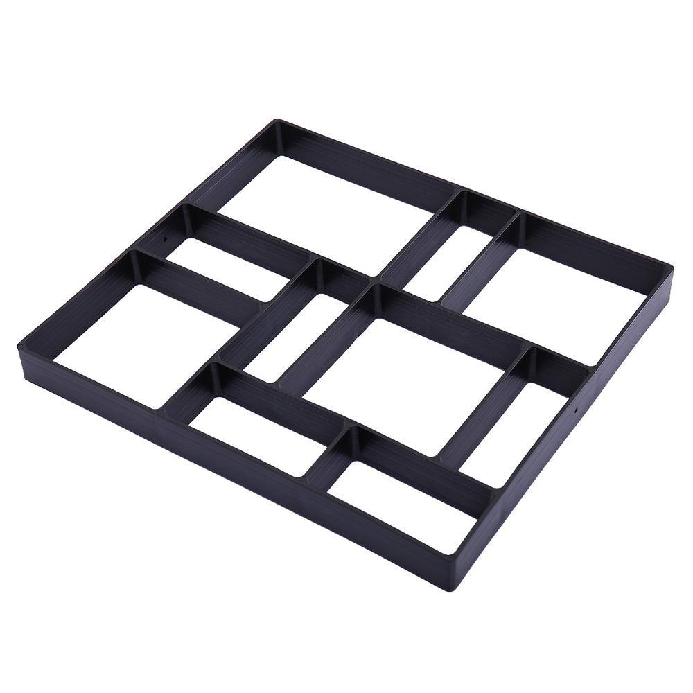 18 in. x 16 in. x 0.2 in. Black PP Concrete Edging Road Mould - Hercitys