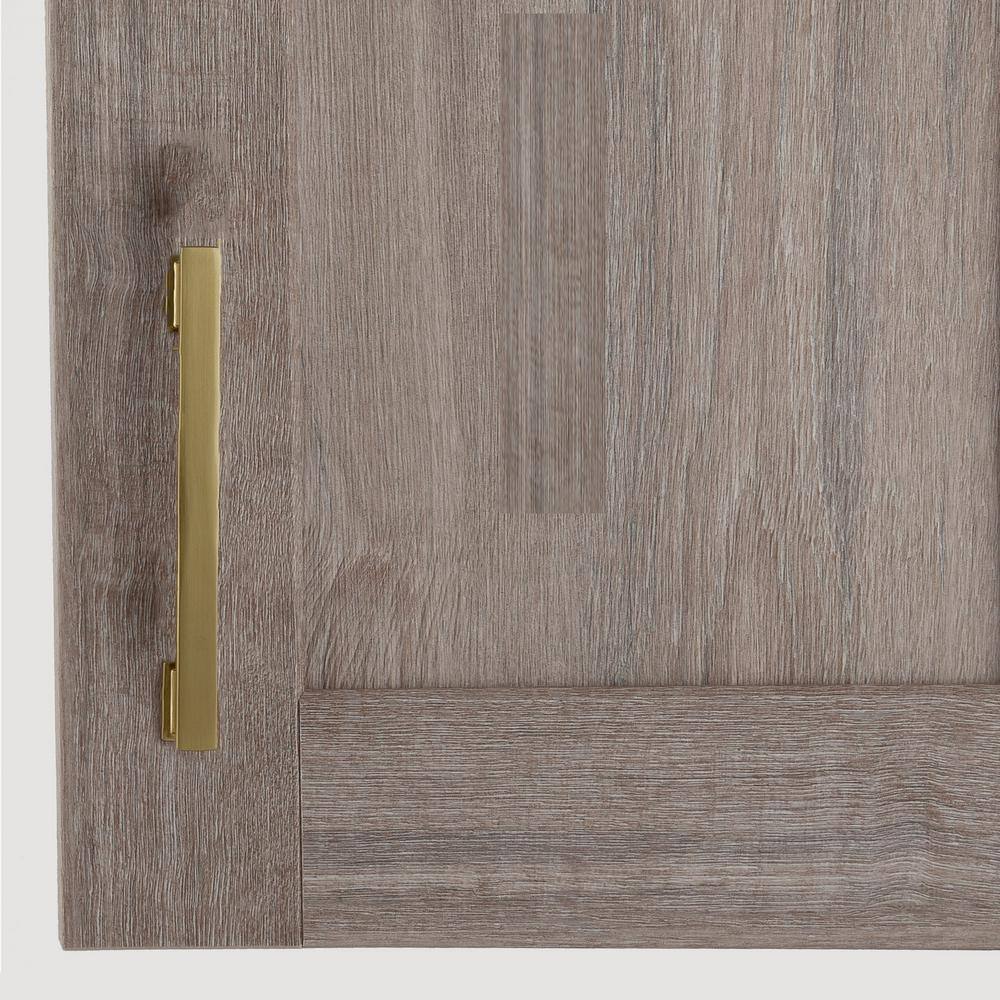 5-Pack High Desert 4-3/4 in. (121 mm) Center-to-Center Classic Satin Brass Bar Drawer Pull - Hercitys