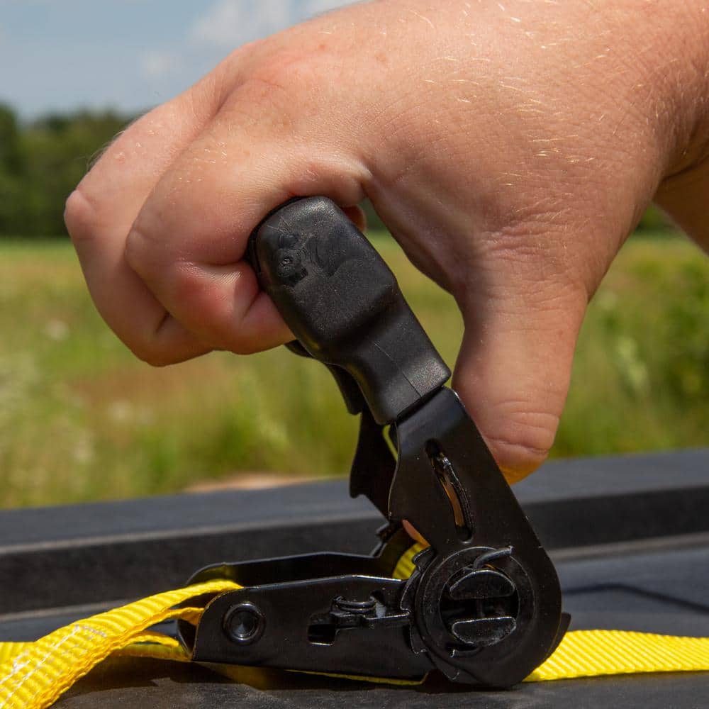 1 in. x 12 ft. / 1500 lbs. Break Strength Ratchet Straps (4 Pack) - Hercitys