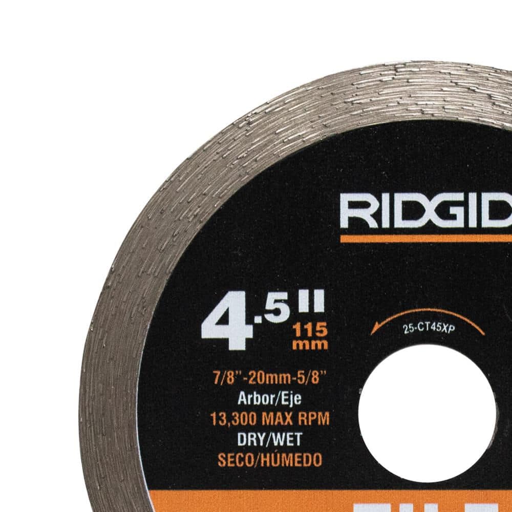 4.5 in. Tile Continuous Rim Diamond Saw Blade - Hercitys