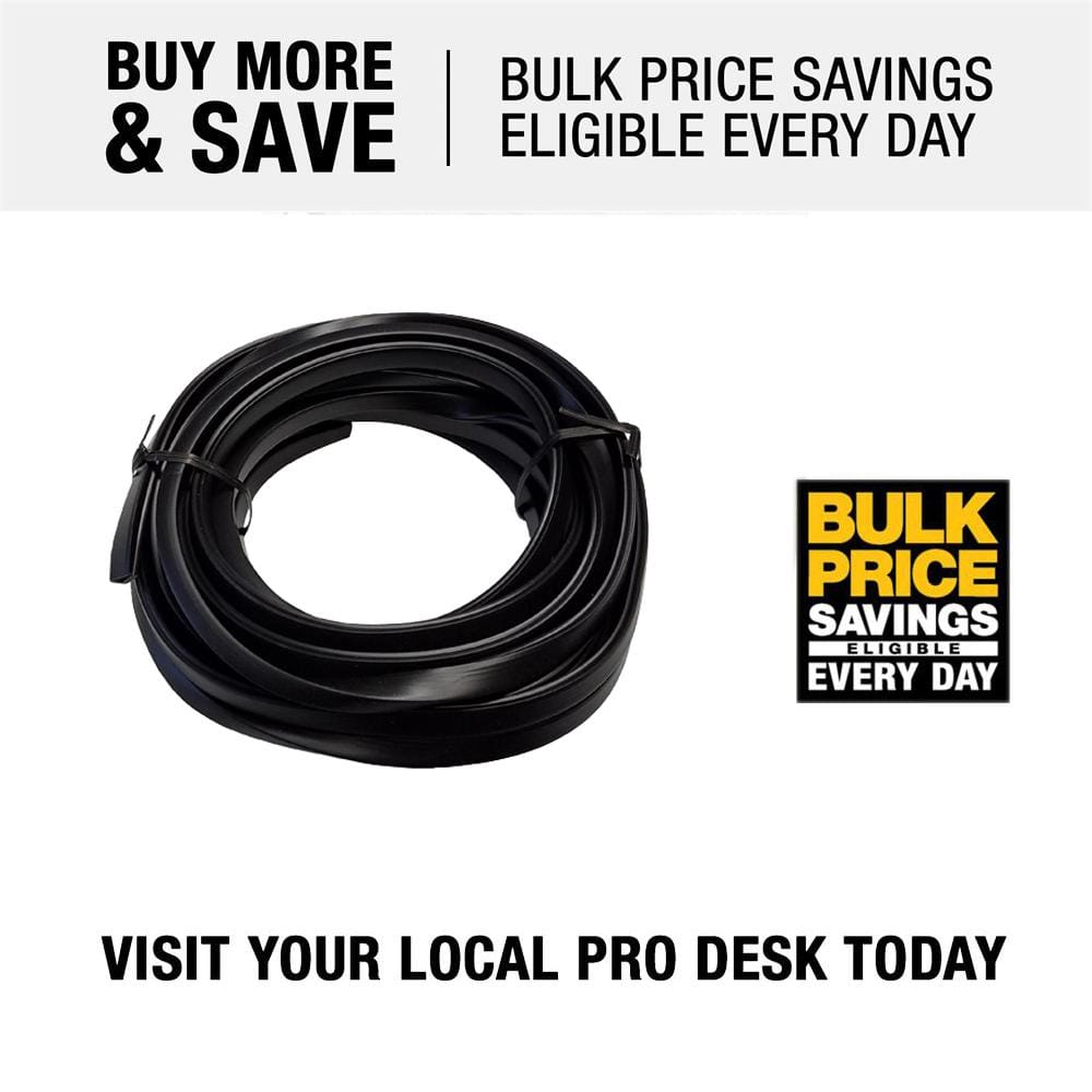 25 ft. Black Vinyl Trim Cap Edging - Hercitys