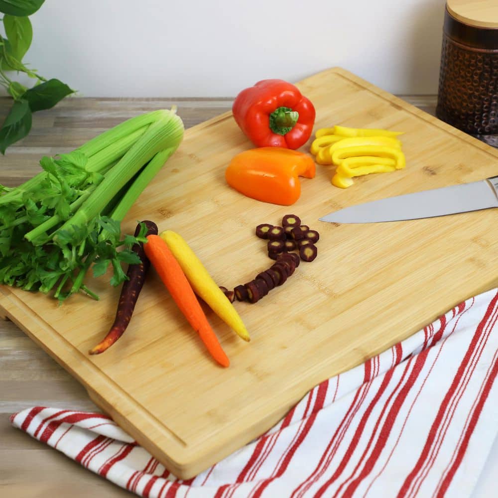 20 x 14 Inch Rectangle Bamboo Cutting Board - Hercitys