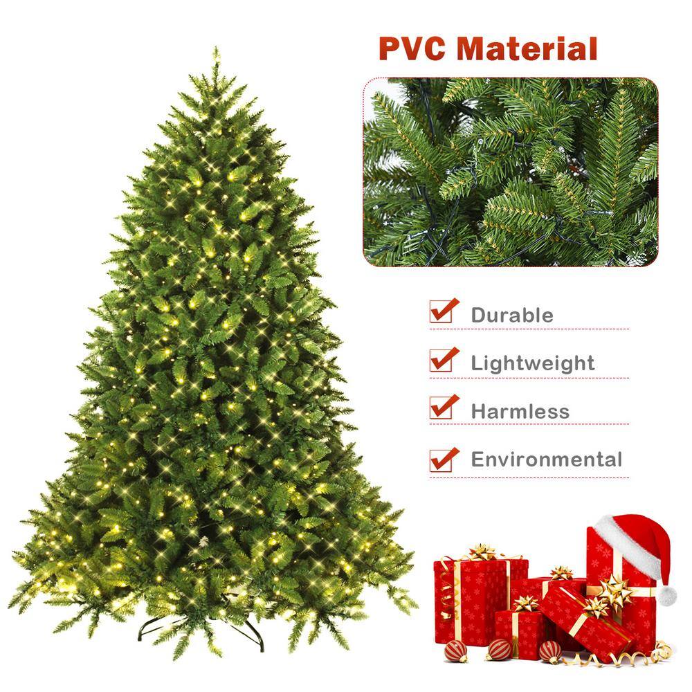 5 ft. Pre-Lit LED Slim Fraser Fir Artificial Christmas Tree with 450 Twinkling White Lights - Hercitys