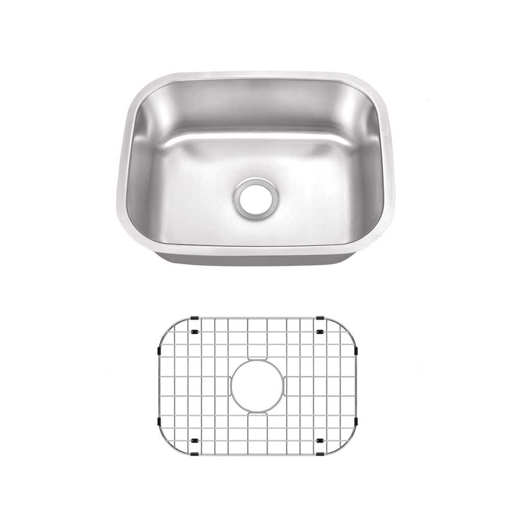 23 in. Undermount Single Bowl 16-Gauge Stainless Steel Kitchen Sink - Hercitys