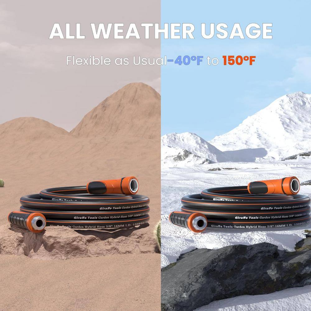 5/8 in. Dia x 25 ft. Hybrid Garden Hose with Swivel Handle - Hercitys