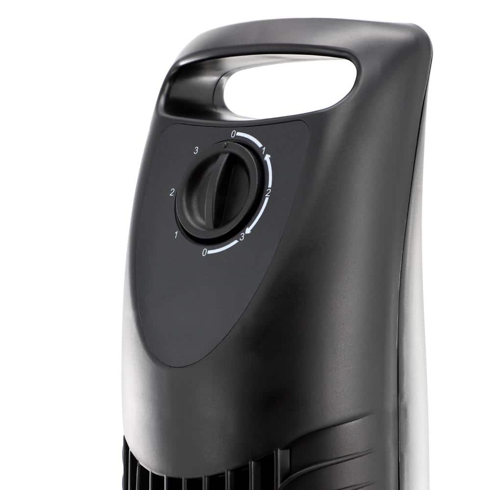 30 in. 3-Speed Oscillating Tower Fan in Black - Hercitys