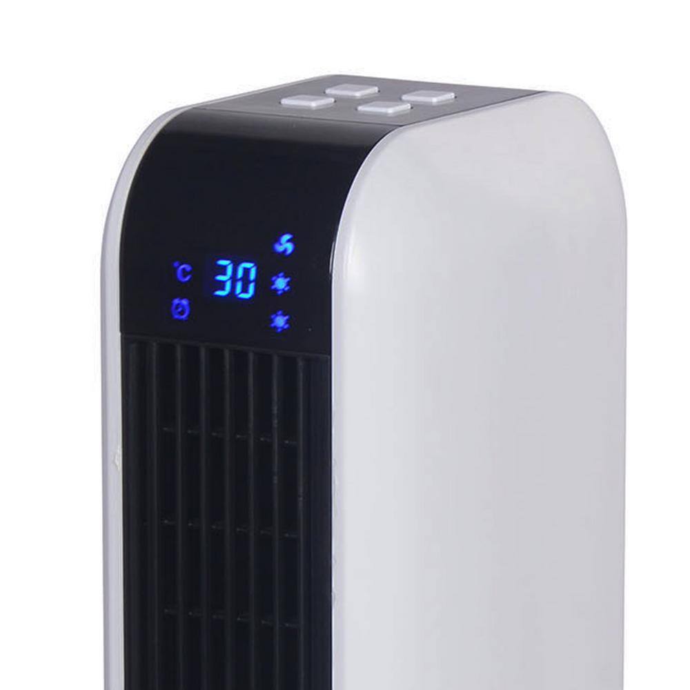 17 in. Oscillating Tower Electric Ceramic Space Heater with Remote Control - Hercitys