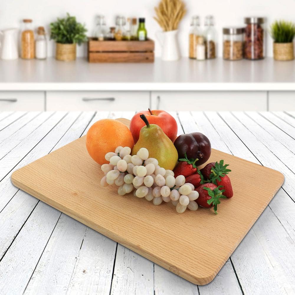 14 x 11 in. Rectangle Beech Wood Cutting Board - Hercitys