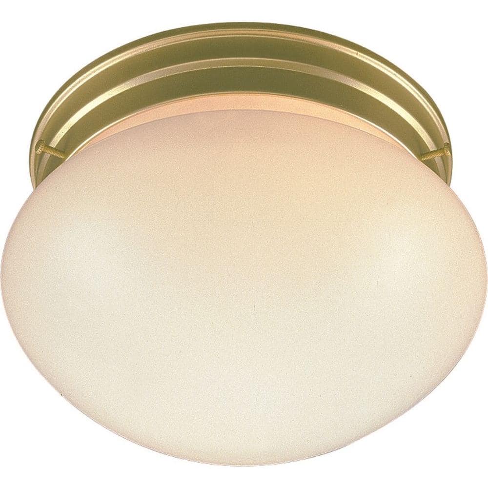 2-Light Polished Brass Flush Mount - Hercitys