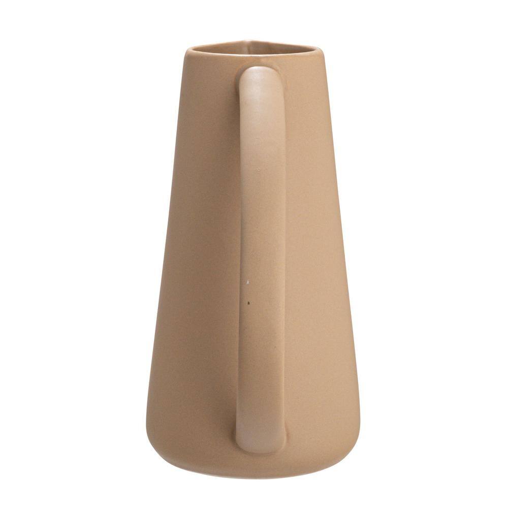 48 oz. Matte Putty Beige Stoneware Pitcher - Hercitys