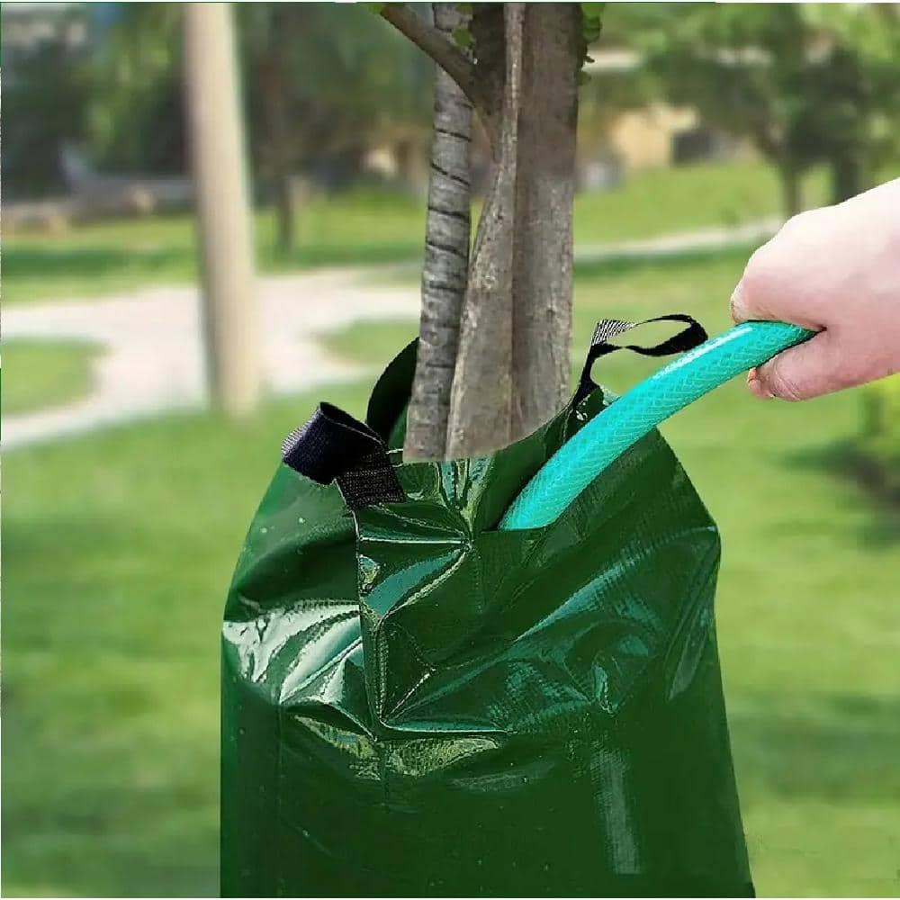 20 Gal. Slow Release Tree Watering Bag Automatic Drip Irrigation System Supplies Durable PE Material & Heavy Duty Zipper - Hercitys