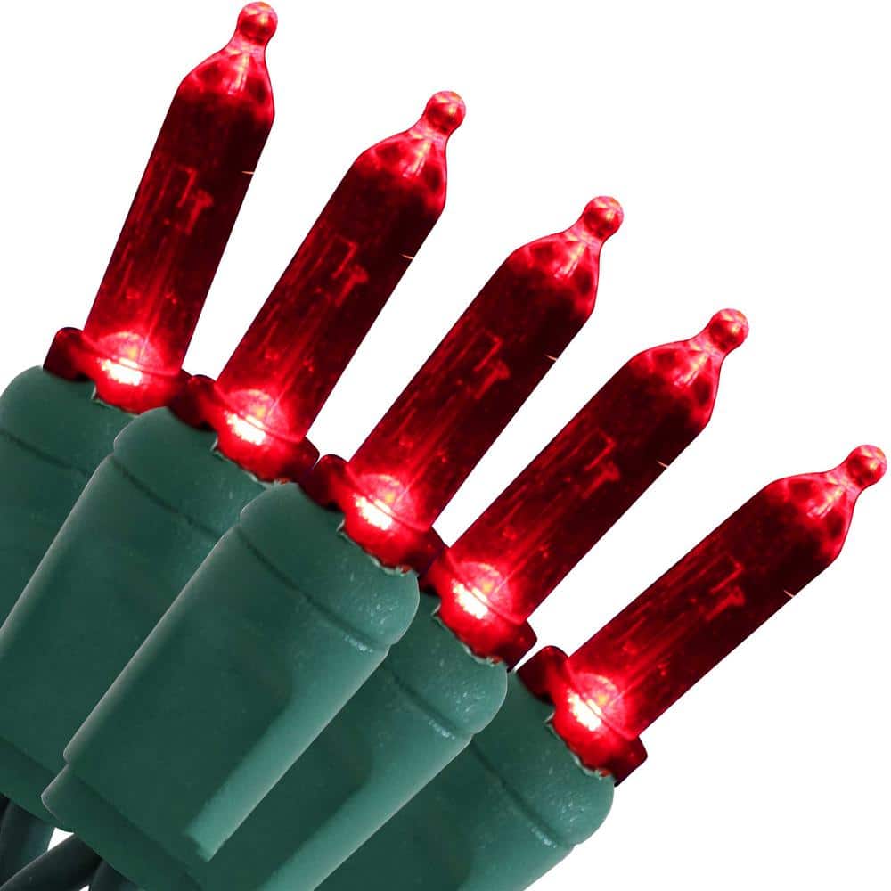 23 ft. 70-Count Holiday Decor Red M6 Smooth LED String Lights - Hercitys