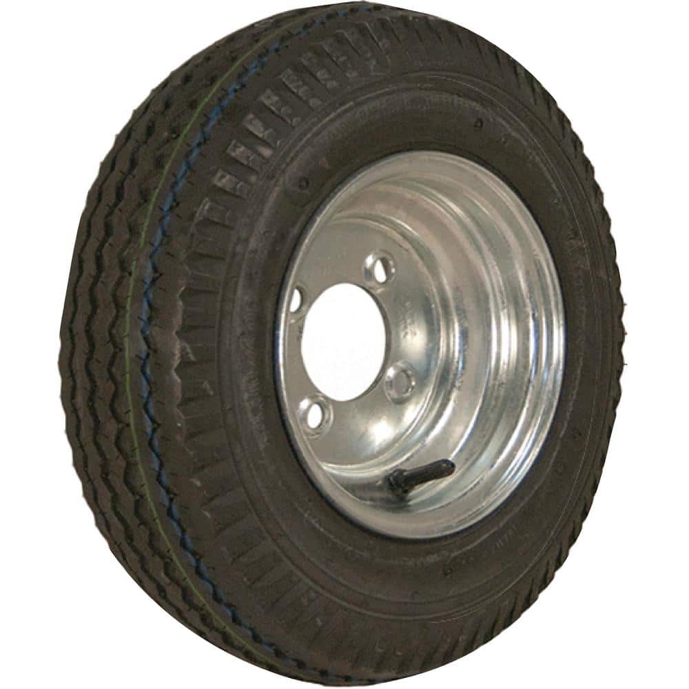 480-8 K371 590 lb. Load Capacity Galvanized 8 in. Bias Tire and Wheel Assembly - Hercitys