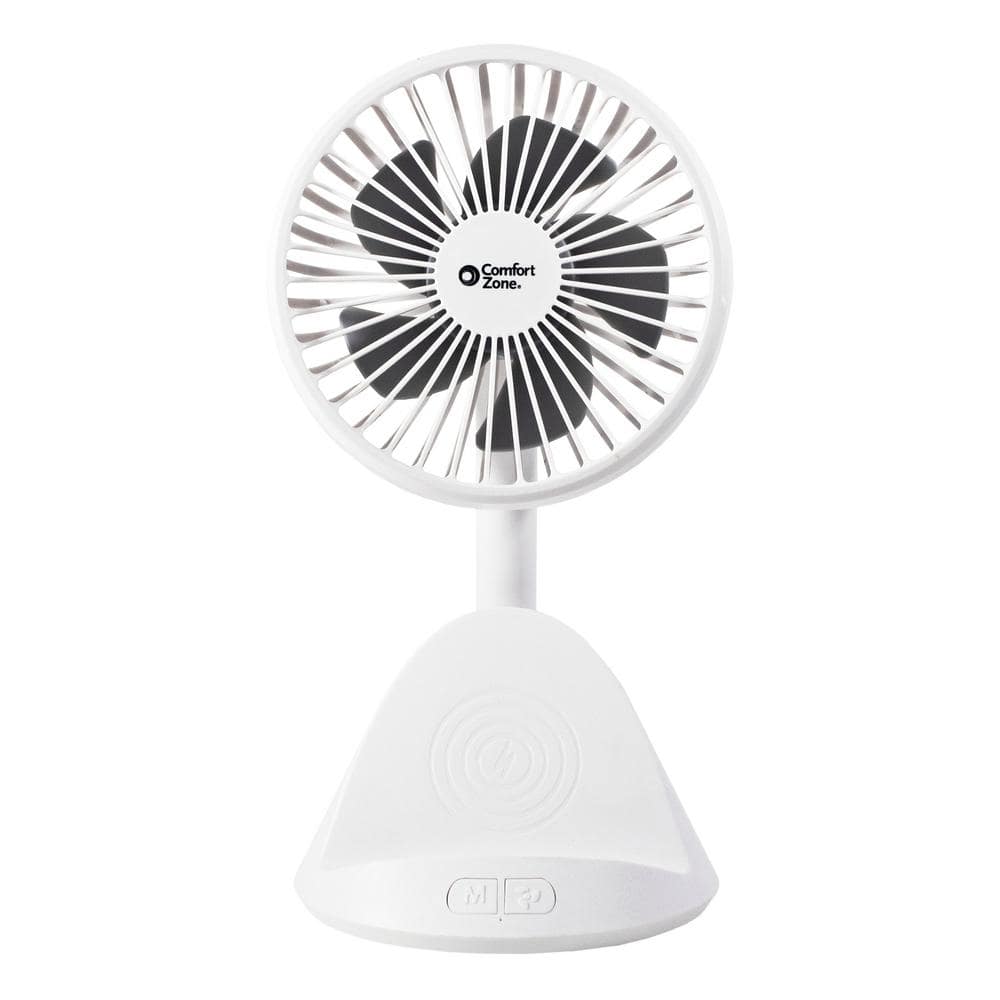 4 in. 3-Speed Personal Fan with Phone Charger - Hercitys