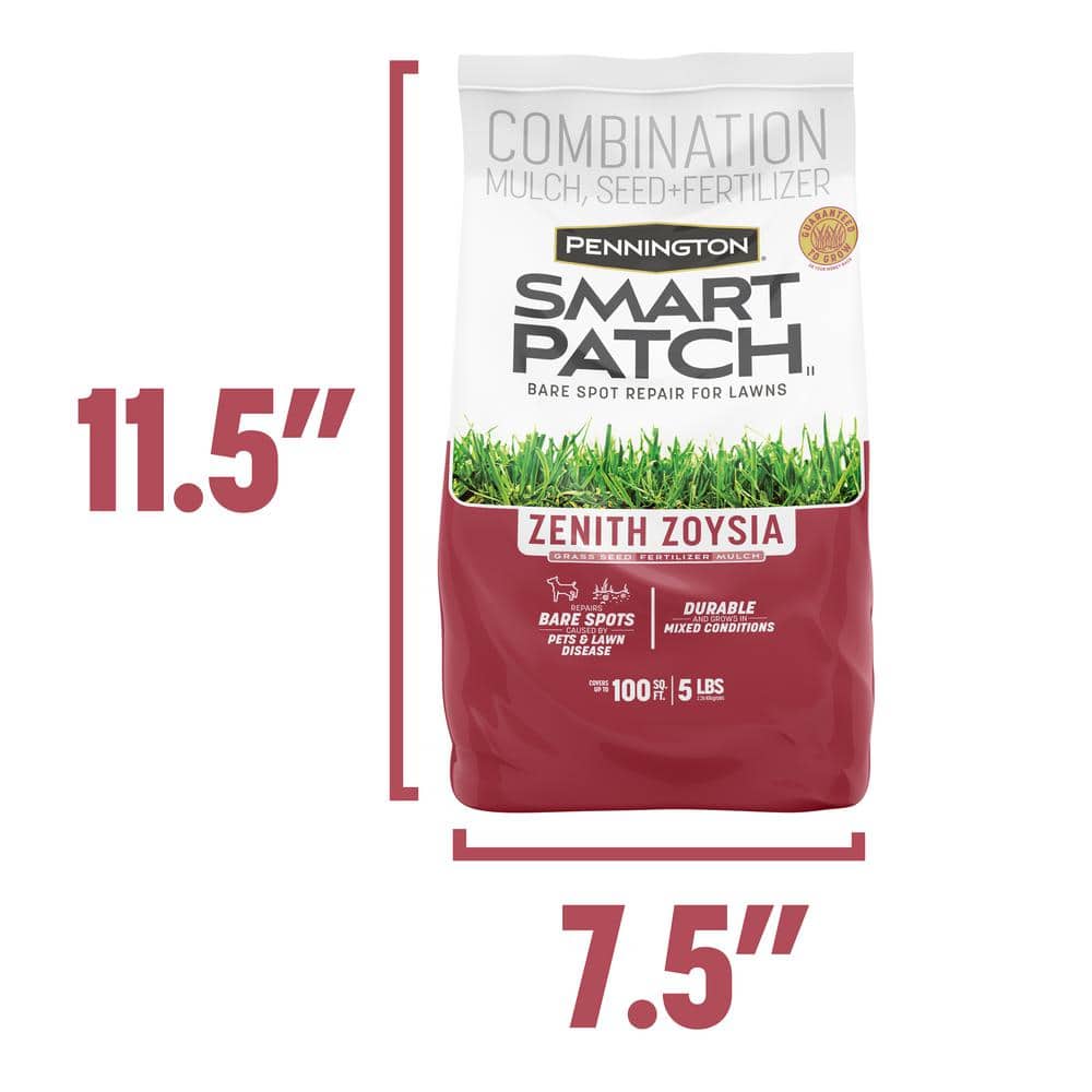 5 lbs. Smart Patch Zoysia Grass Seed with Mulch, Fertilizer - Hercitys
