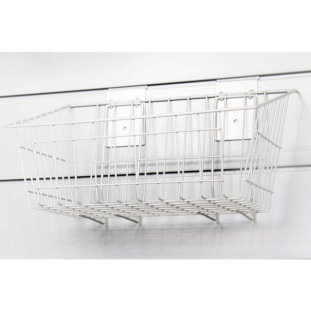 15 in. L x 11 in. W x 8 in. H Slatwall Medium Wire Basket (3-Pack) - Hercitys