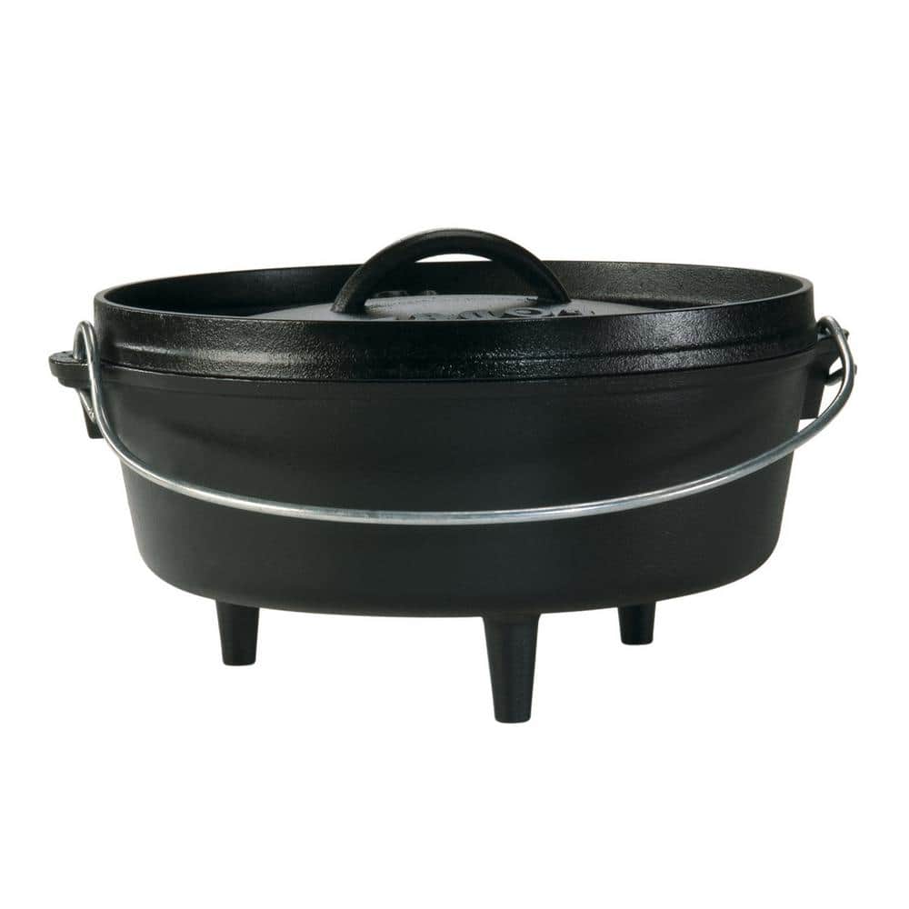 4 Qt. Cast Iron Dutch Oven With Lid and Bail Handle - Hercitys