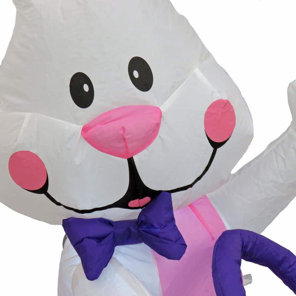 4 ft. Inflatable Bunny with Easter Basket - Hercitys