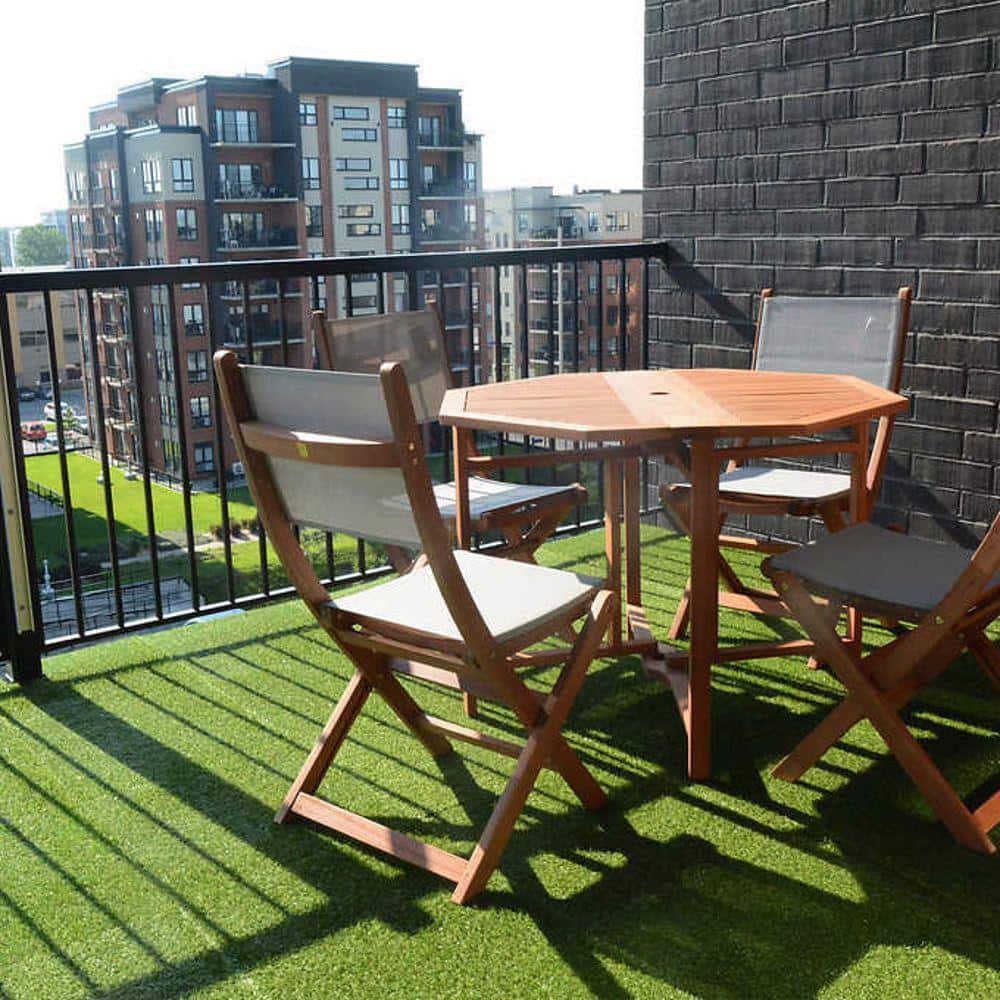 19 in. x 19 in. Artificial Grass Tile (8-Pack) - Hercitys