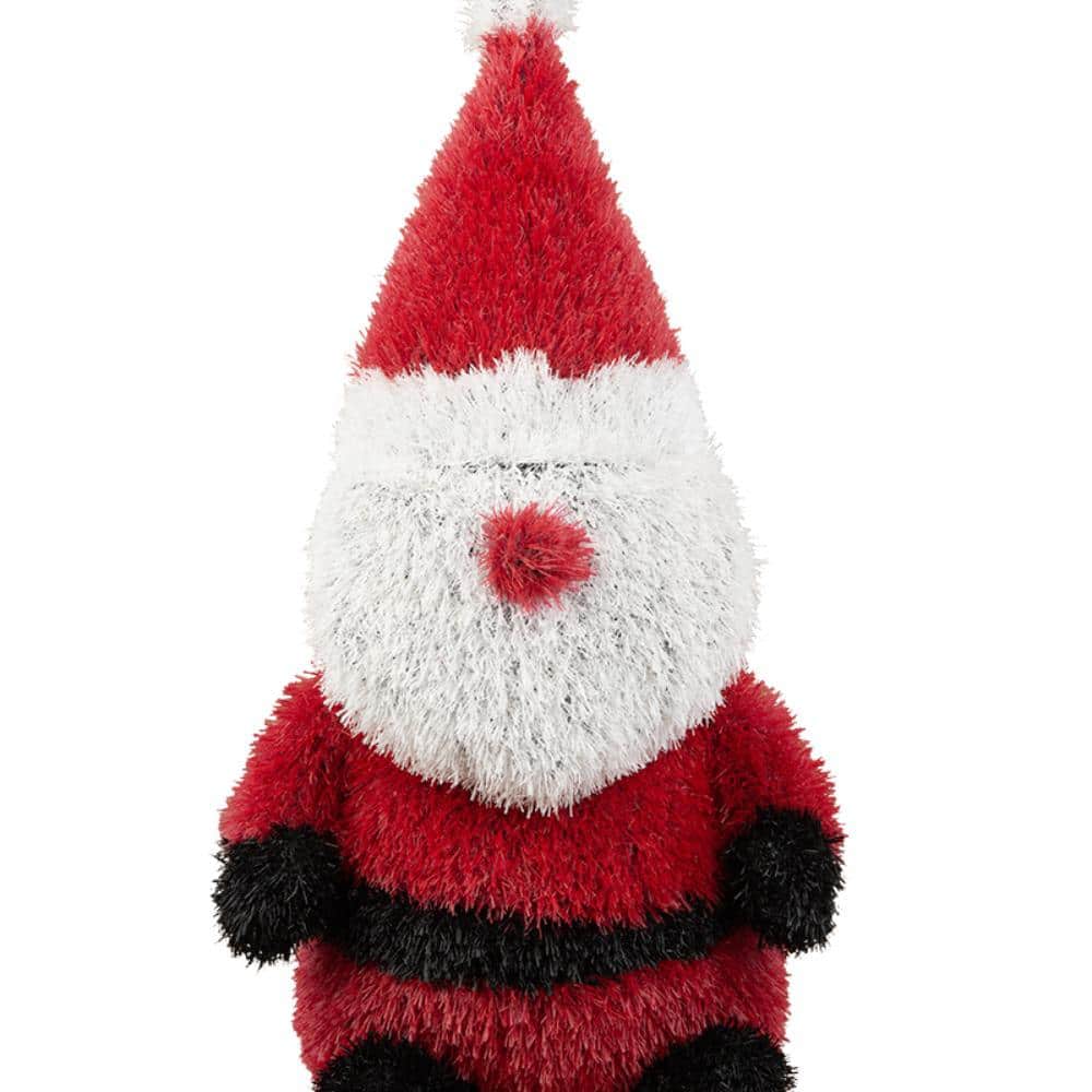 20 in. White Artificial Outdoor Holiday Yard Figurine Santa 1-Piece - Hercitys