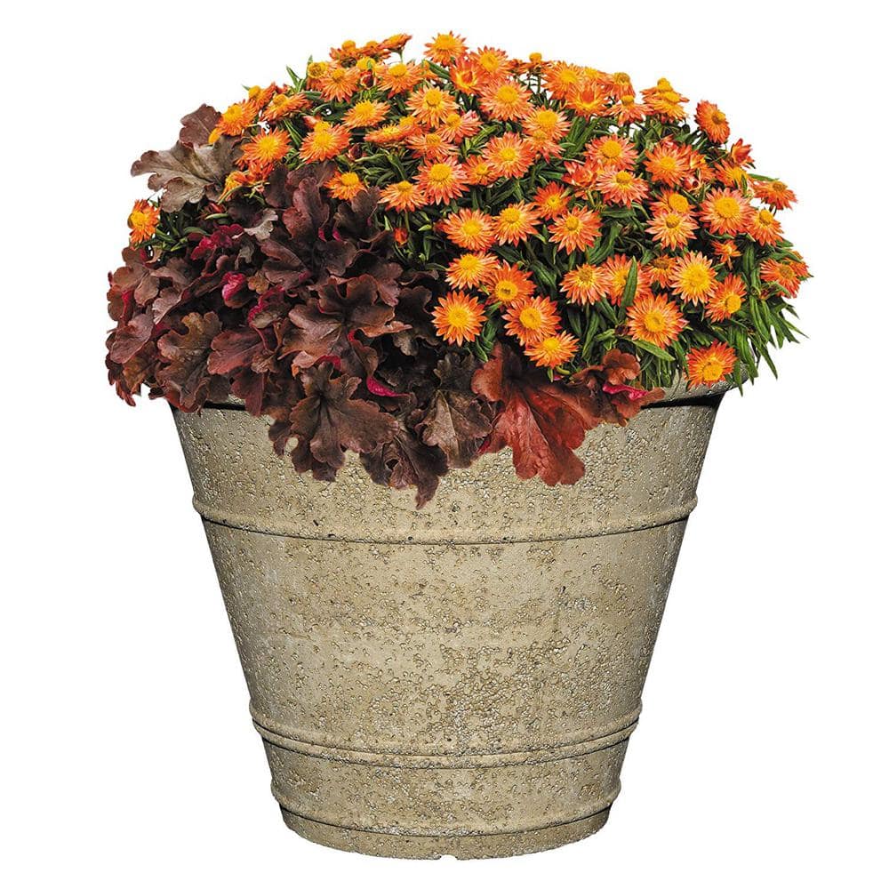 22 in. Anson Pot LavaStone Planter, Natural - Hercitys