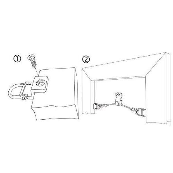 25 lb. Canvas Wire 1 Hole D Ring (50-Pack) - Hercitys