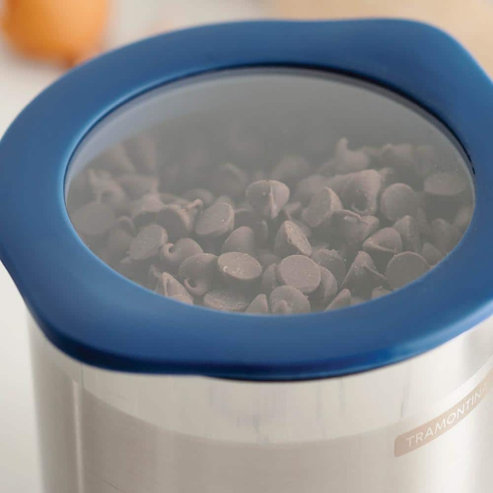 4 Pc Stainless Steel Canister Set – Blue - Hercitys