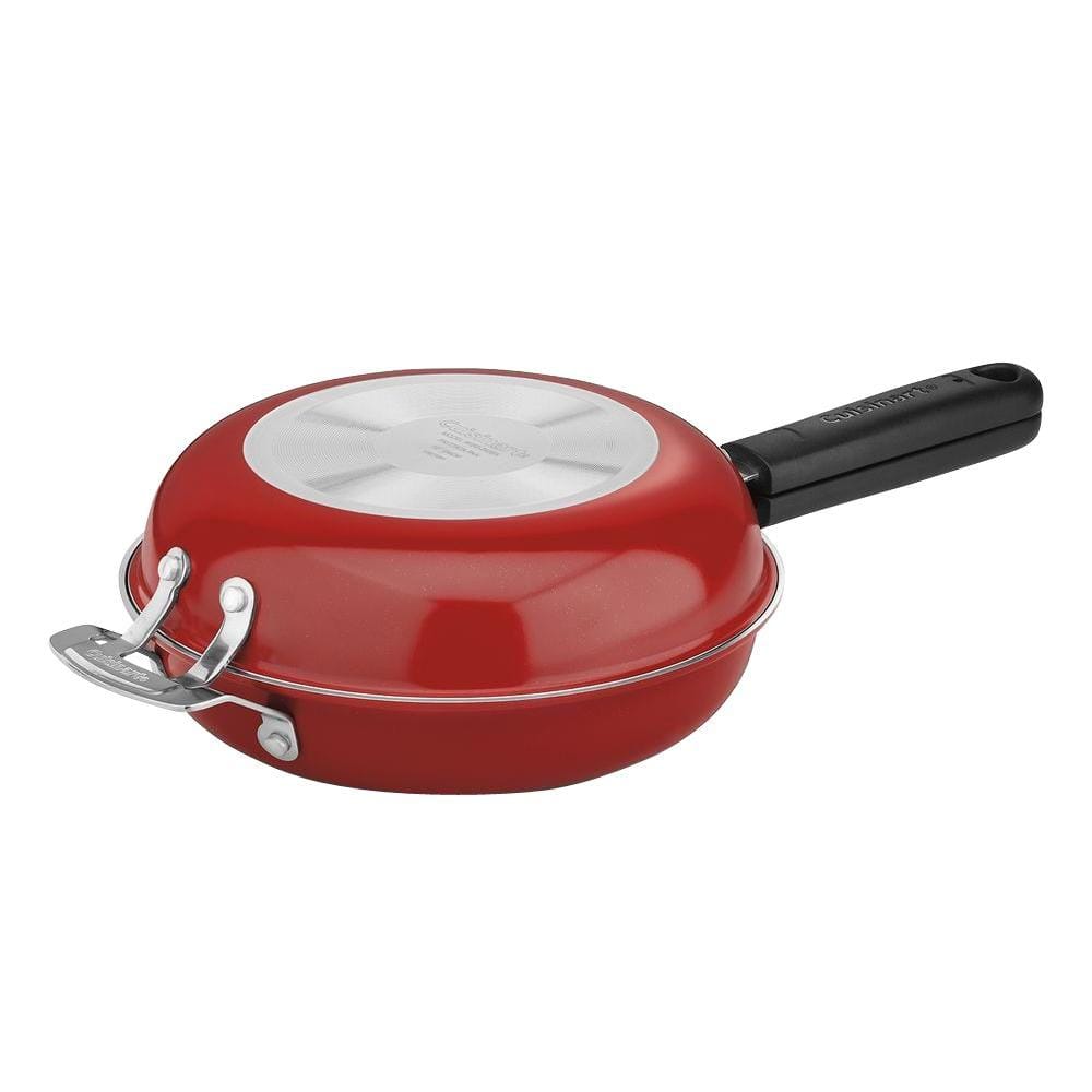 2-Piece Aluminum Nonstick Frittata Pan Set in Red Specialty Sets - Hercitys