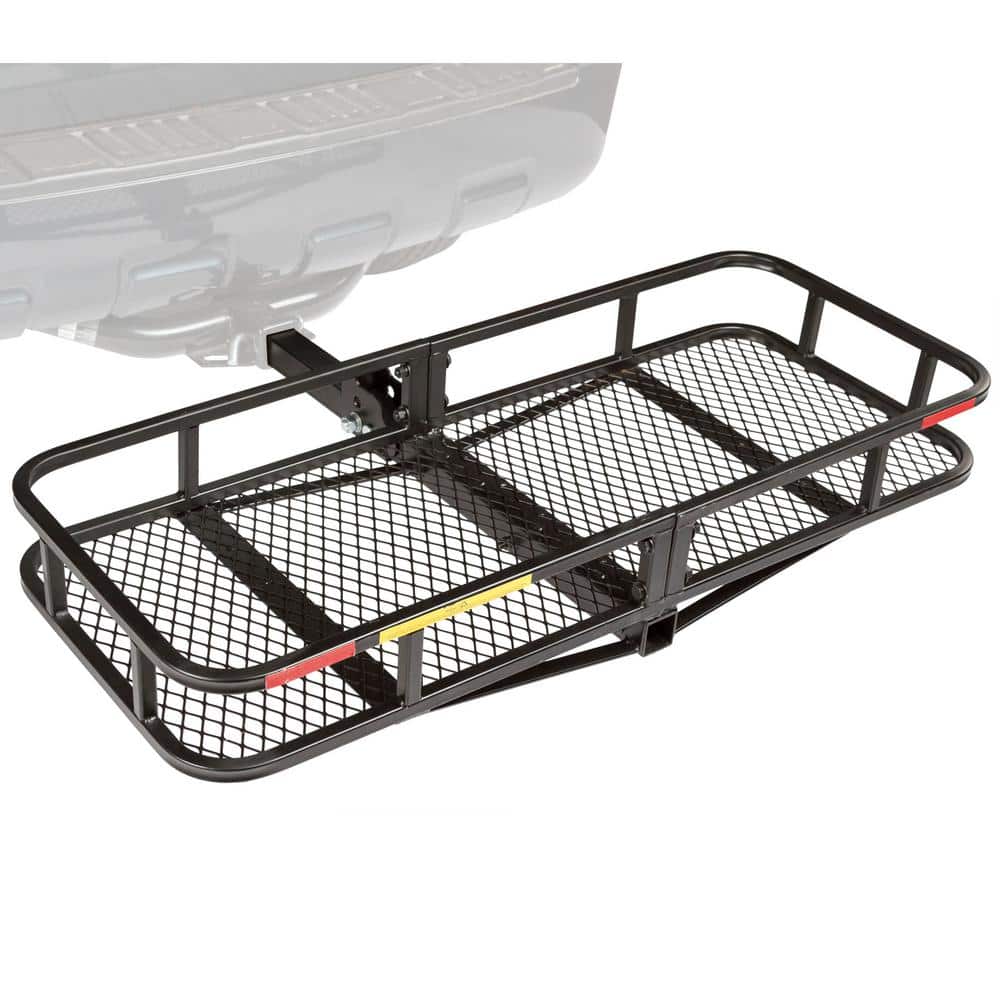 500 lbs. 48 in. L Steel Basket Folding Cargo Carrier - Hercitys