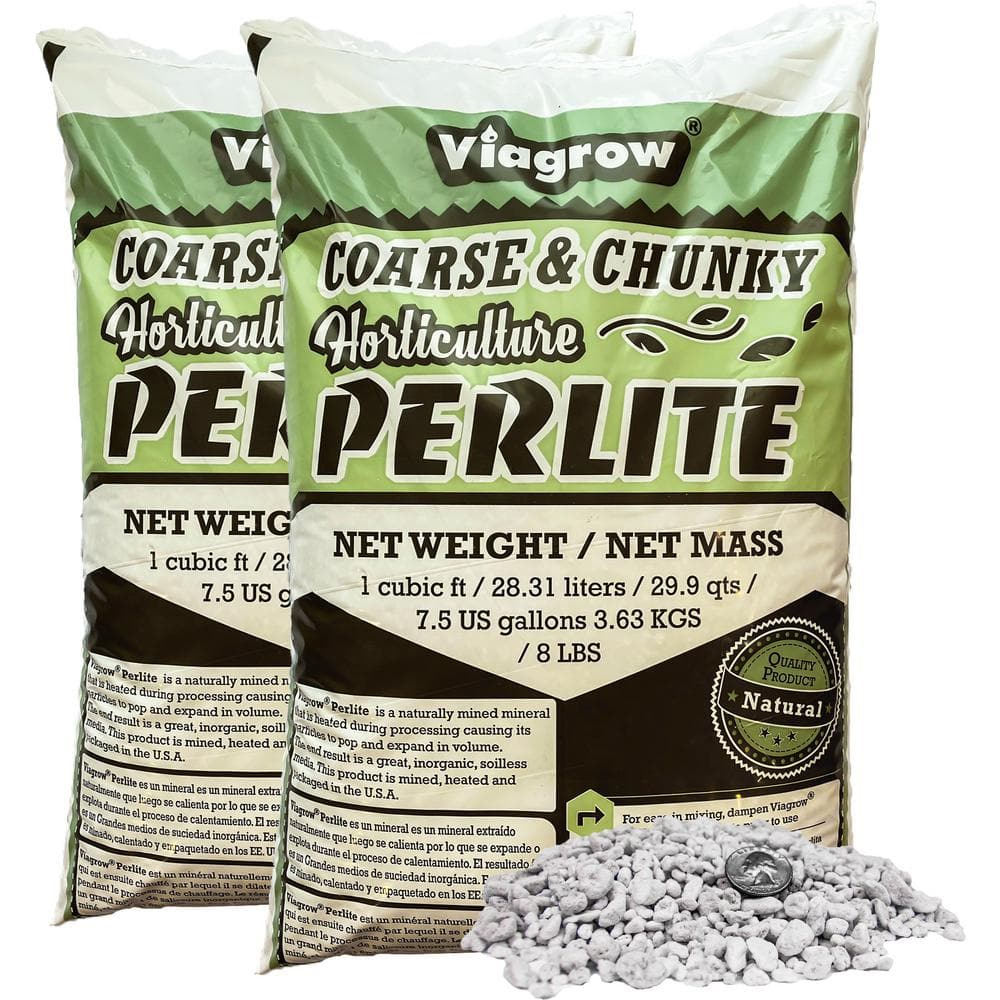 2 cu. ft. Perlite Coarse and Chunky Grade 59.8 Qt./56 L/15 Gal./7.26 Kg - Hercitys