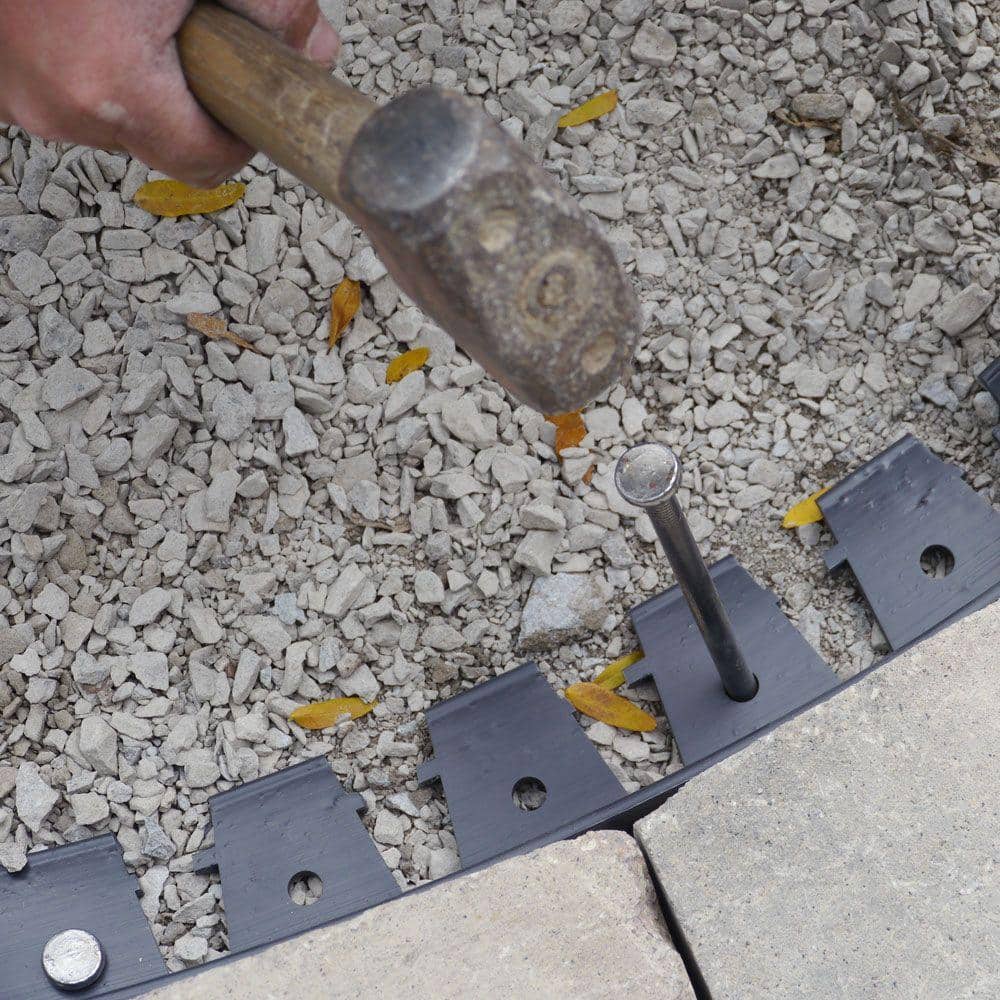 48 ft. Paver Edging Project Kit in Black - Hercitys