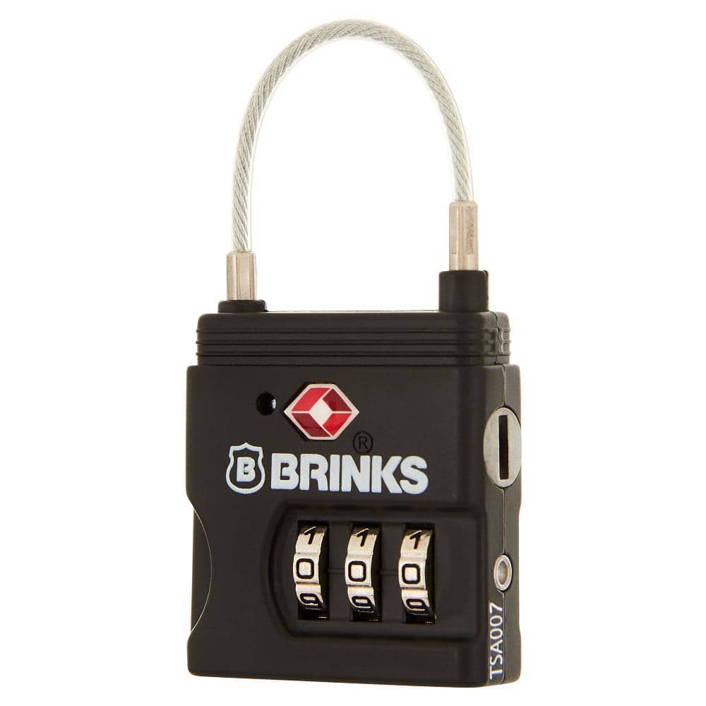 25 mm Combination Padlock TSA Lock with Cable - Hercitys