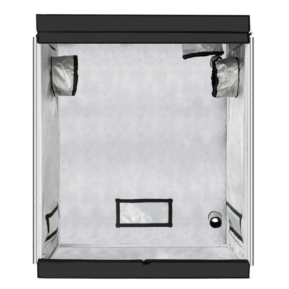 4 ft. W x 2 ft. D x 5 ft. H. Black Grow Tent - Hercitys