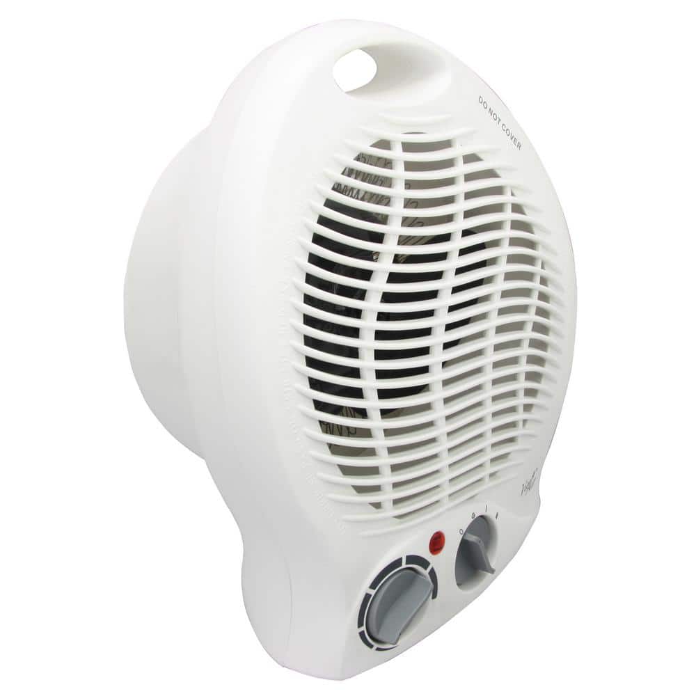 1,500-Watt 2-Settings Portable Fan Heater with Adjustable Thermostat - Hercitys