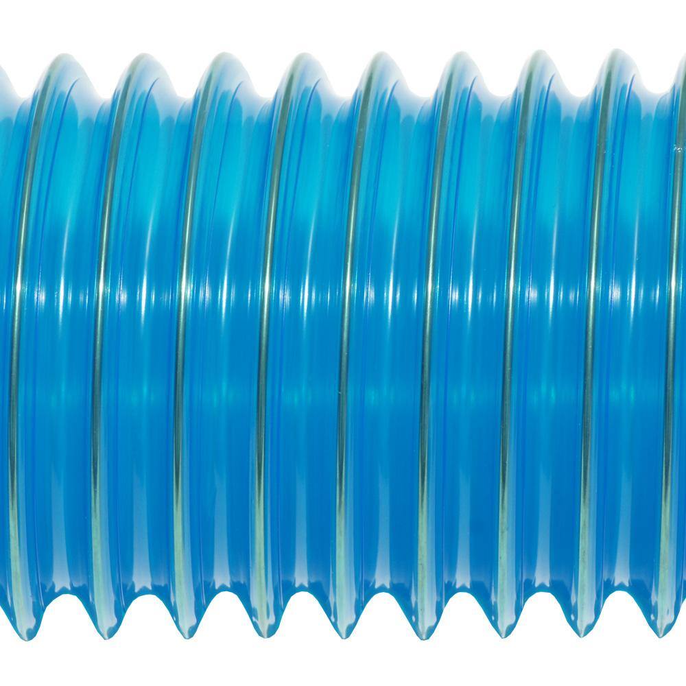 2.5 in. D x 12 ft. PVC Flexduct Coil Flexible Ducting in Blue - Hercitys
