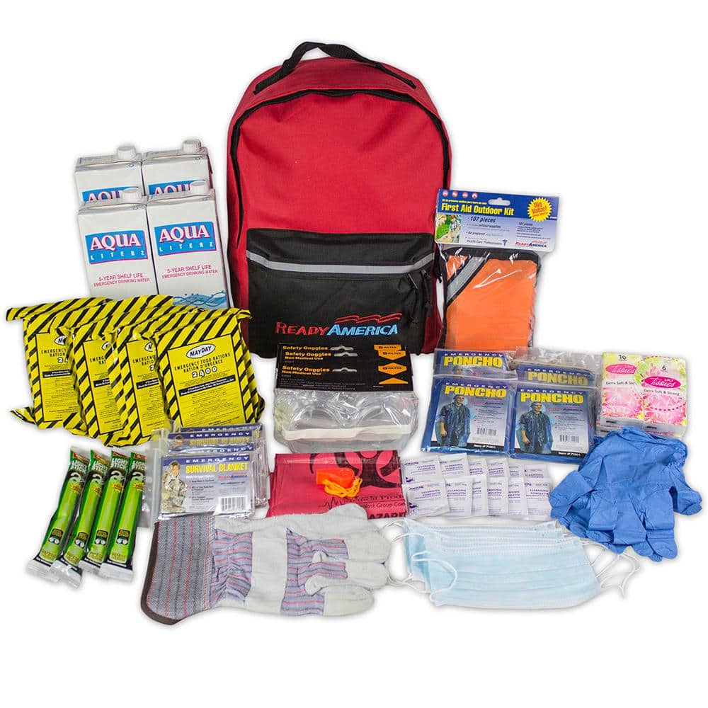 4-Person 3-Day Basic Emergency Kit with Backpack - Hercitys