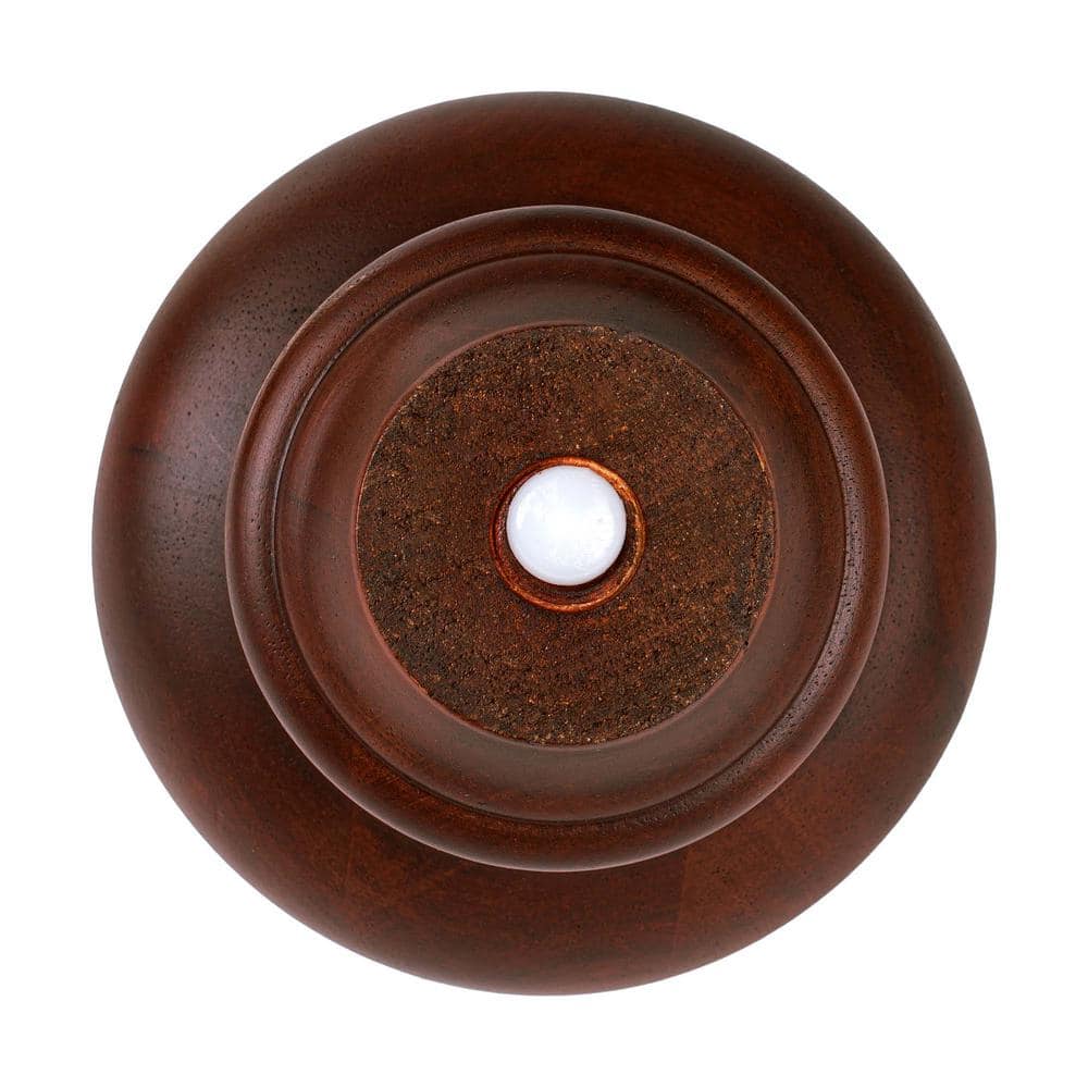 5-1/8 in. x 6 in. Stained Cherry Solid Hardwood Round Sofa Leg 1-Pack - Hercitys