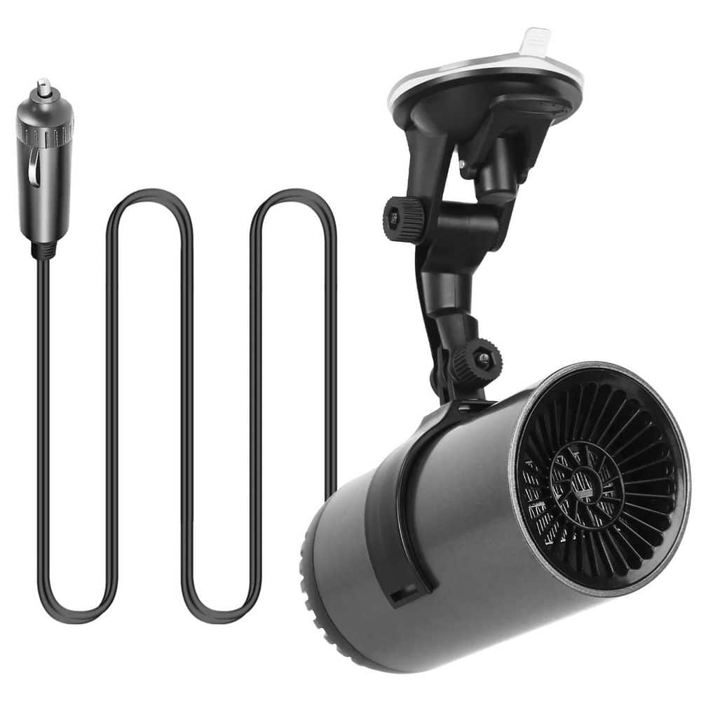 1500 W Electric Indoor Tower Ceramic Portable Car Space Heater, 2-in-1 Heating Cooling Fan Rotatable Demister Defroster - Hercitys