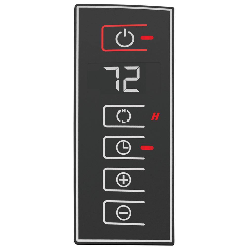 23 in. Electric Cyclonic Ceramic Console Heater with Remote - Hercitys