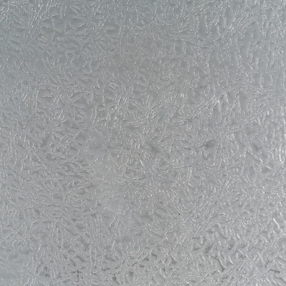 12 in. x 24 in. Leathergrain Aluminum Sheet in Silver - Hercitys