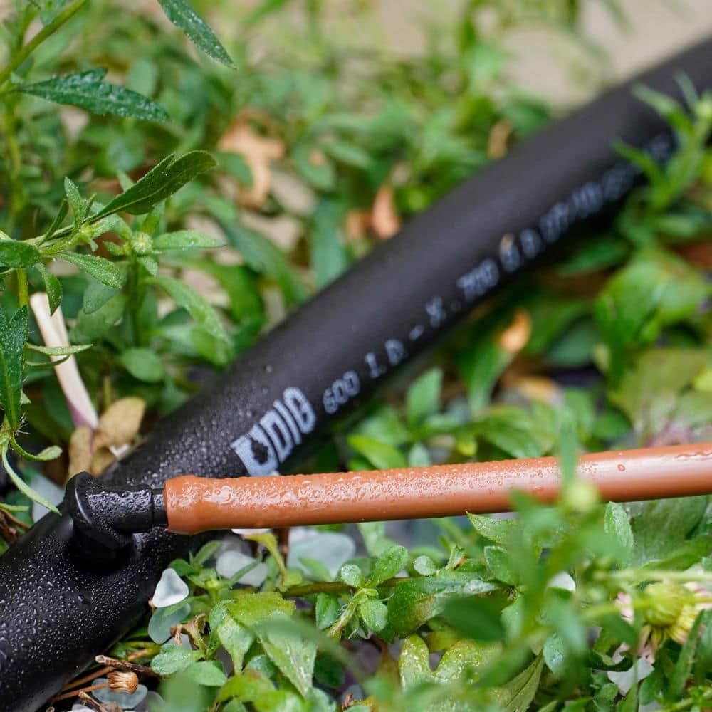 1/4 in. x 100 ft. Poly Flex Micro Tubing Roll, Brown - Hercitys