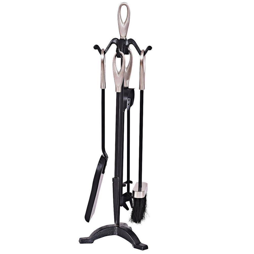 5-Piece Stylish Iron Fireplace Tools Set - Hercitys