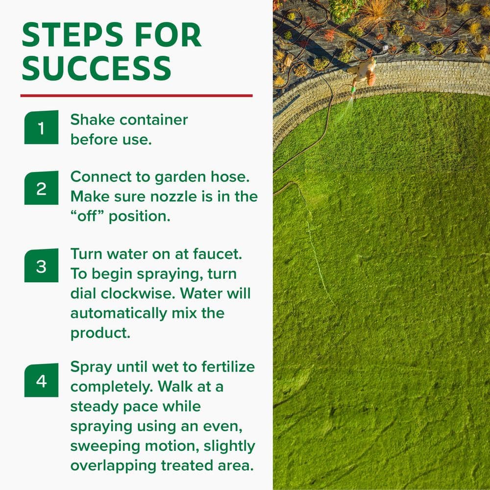 32 oz. 3,500 sq. ft. All Season Ready-to-Spray Concentrate Liquid Lawn Fertilizer - Hercitys